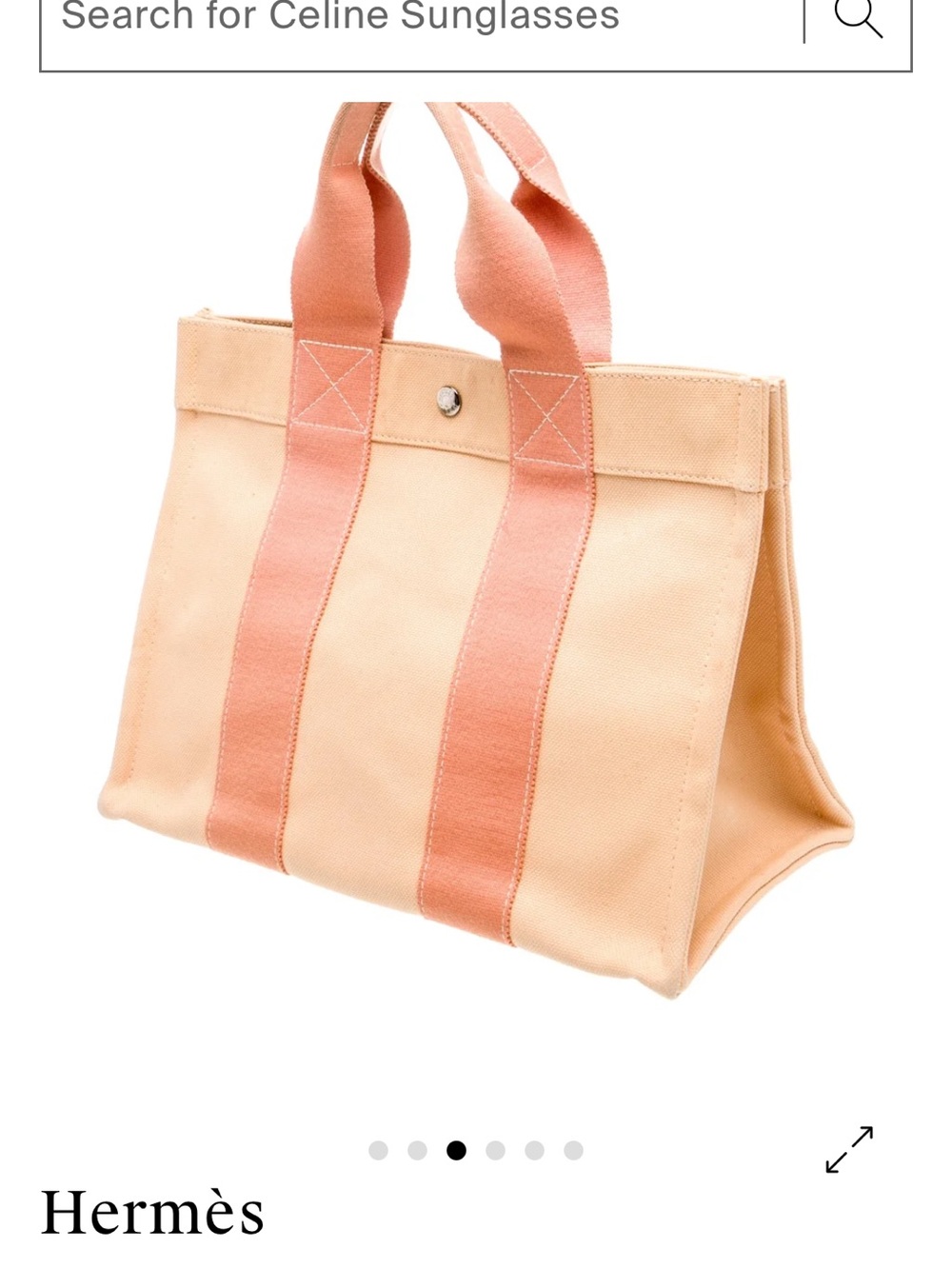 Hermes 🍊 Bora Bora resort canvas tote!
